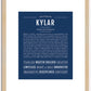 Kylar (male) | Name Art Print