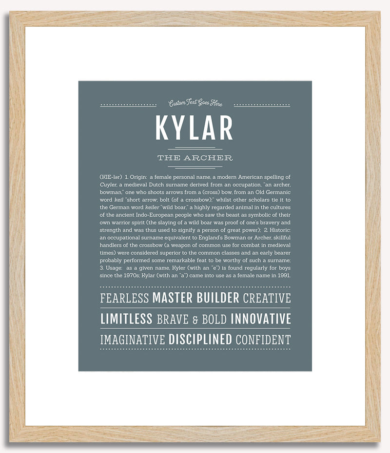 Kylar (female) | Name Art Print