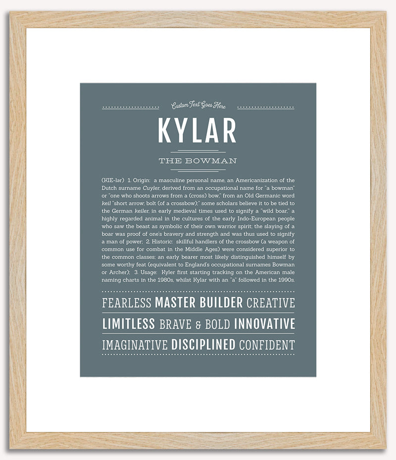 Kylar (male) | Name Art Print