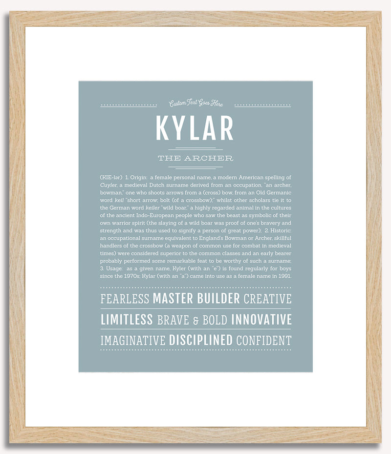 Kylar (female) | Name Art Print