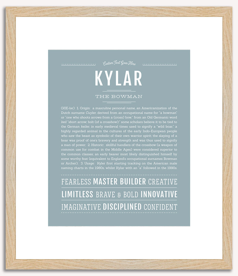 Kylar (male) | Name Art Print