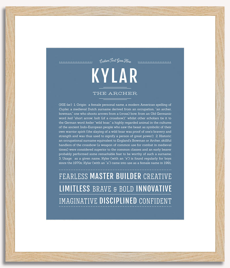 Kylar (female) | Name Art Print