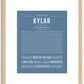 Kylar (male) | Name Art Print