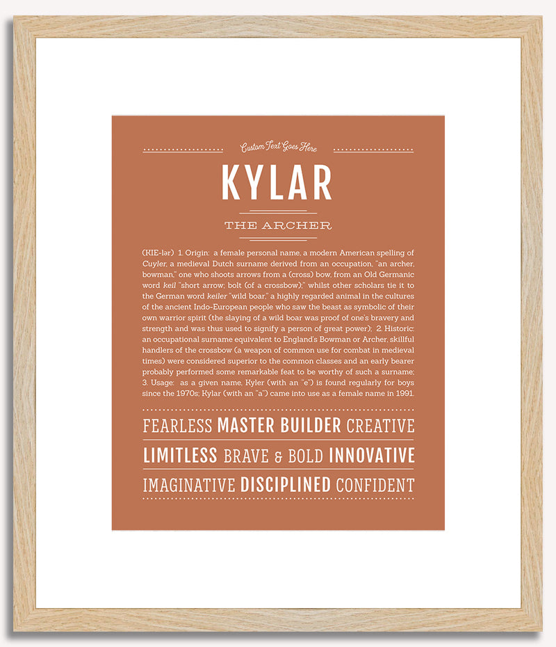 Kylar (female) | Name Art Print