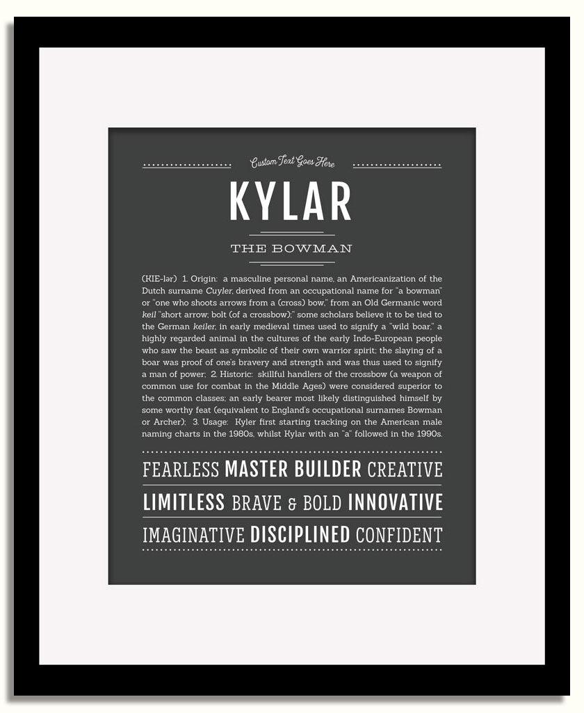 Frame Options | Charcoal Gray | Black Frame, Matted