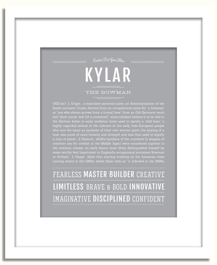 Frame Options | Light Gray | White Frame, Matted