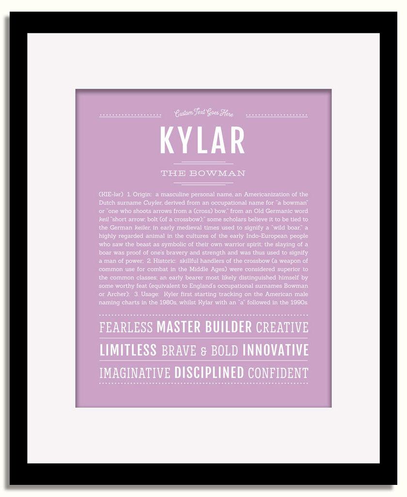 Frame Options | Lilac | Black Frame, Matted