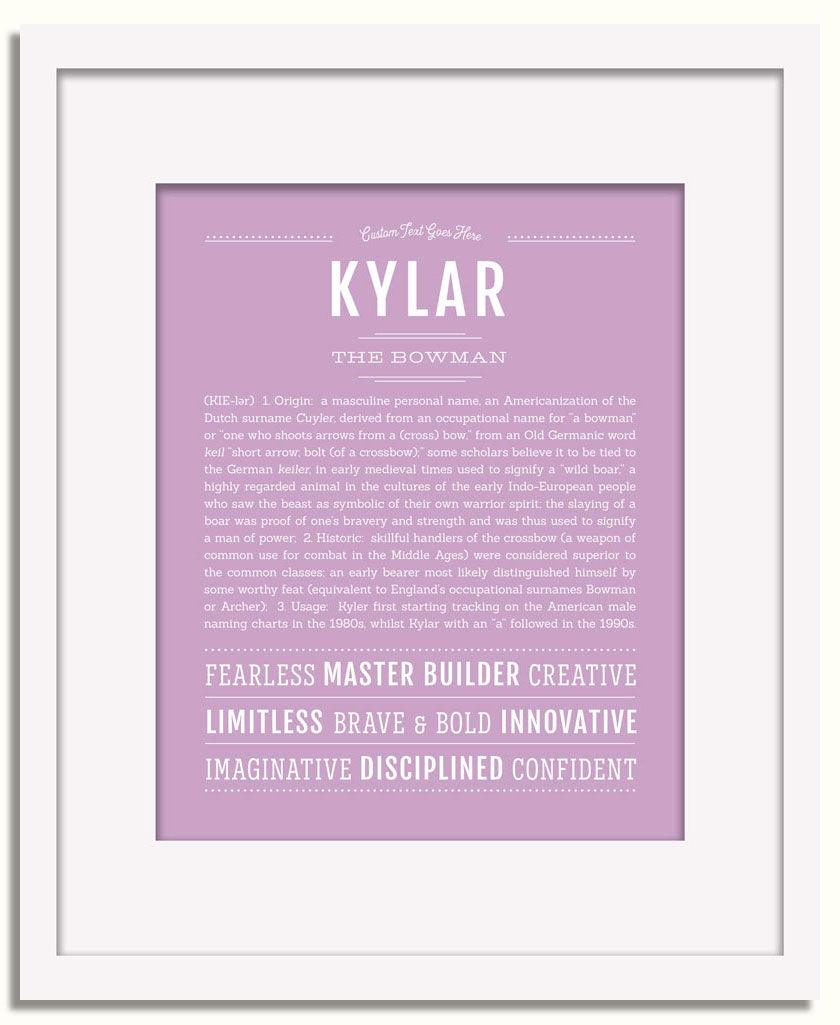 Frame Options | Lilac | White Frame, Matted