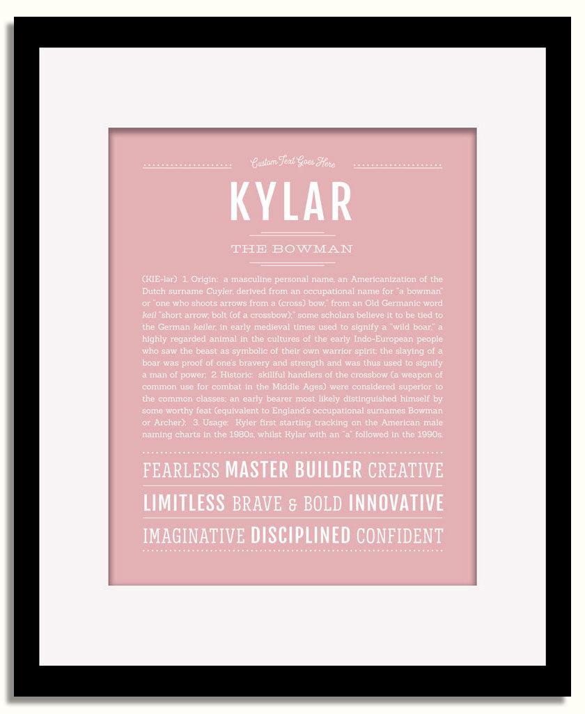 Frame Options | Dusty Rose | Black Frame, Matted