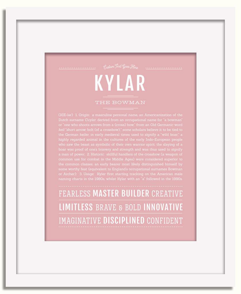 Frame Options | Dusty Rose | White Frame, Matted