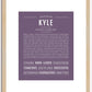 Kyle (male) | Name Art Print