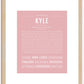 Kyle (male) | Name Art Print