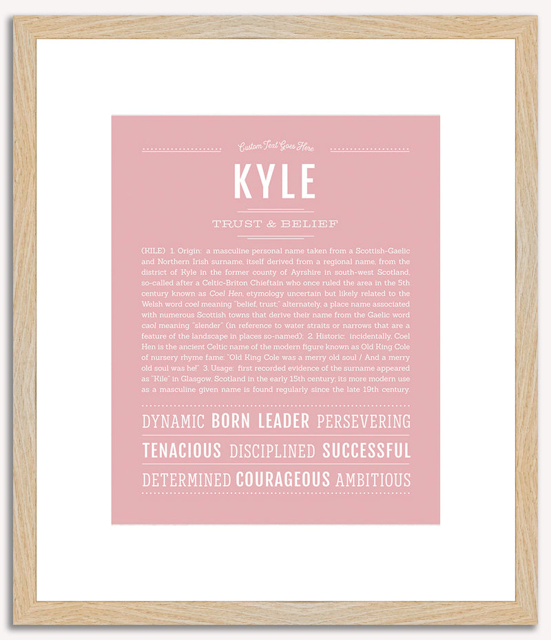 Kyle (male) | Name Art Print