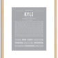 Kyle (male) | Name Art Print