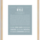 Kyle (male) | Name Art Print