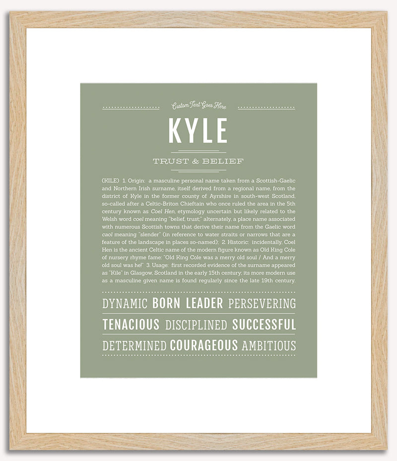 Kyle (male) | Name Art Print