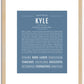 Kyle (male) | Name Art Print