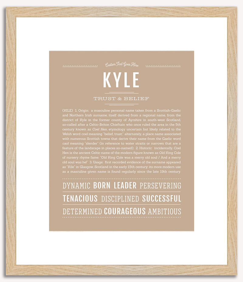 Kyle (male) | Name Art Print