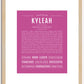 Kyleah | Name Art Print