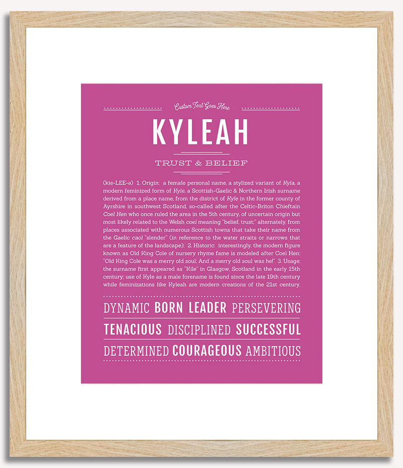 Kyleah | Name Art Print