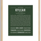 Kyleah | Name Art Print