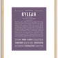 Kyleah | Name Art Print