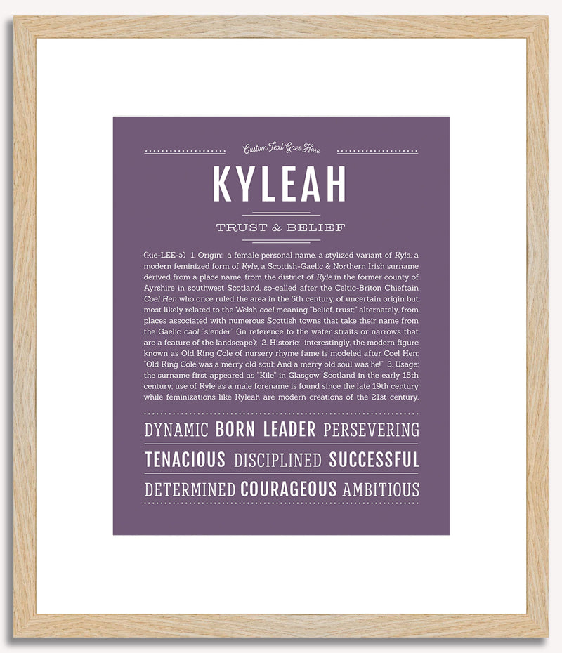 Kyleah | Name Art Print