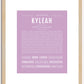 Kyleah | Name Art Print