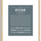 Kyleah | Name Art Print