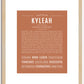 Kyleah | Name Art Print