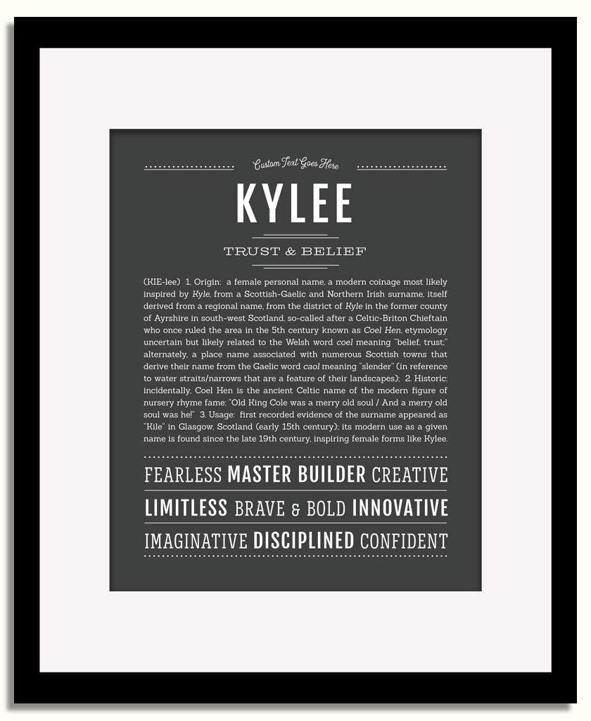 Frame Options | Charcoal Gray | Black Frame, Matted