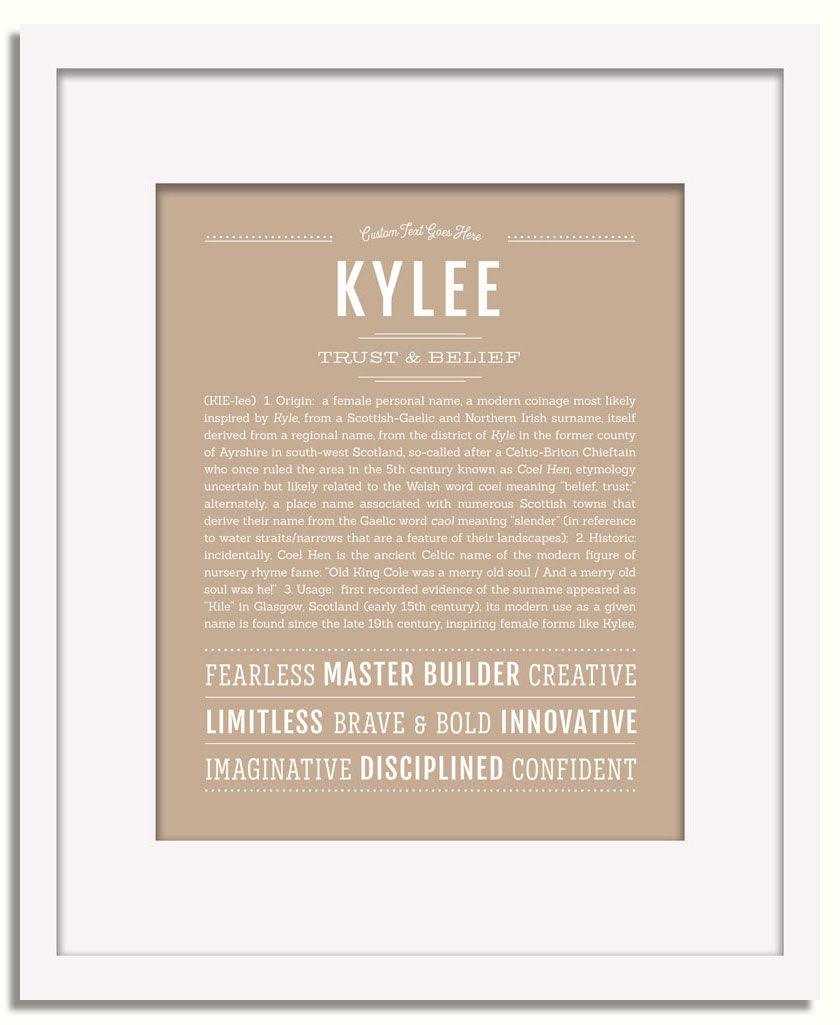 Frame Options | Tan | White Frame, Matted