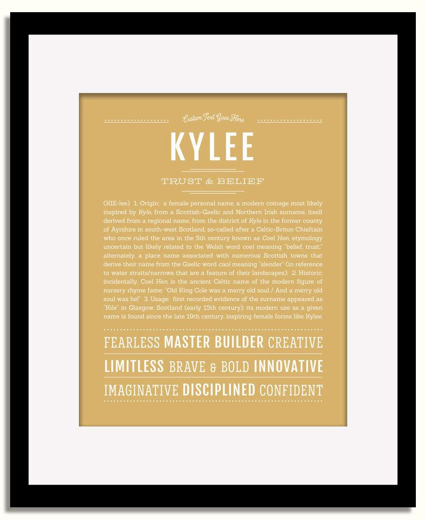 Frame Options | Matte Gold | Black Frame, Matted