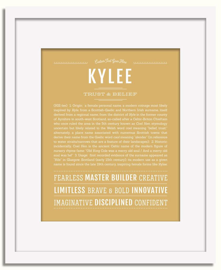 Frame Options | Matte Gold | White Frame, Matted