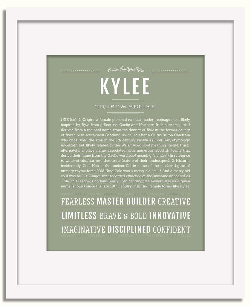 Frame Options | Sage | White Frame, Matted