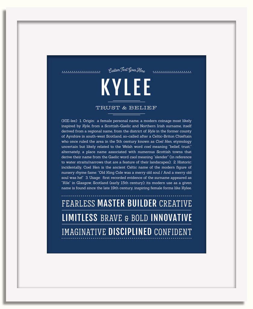 Frame Options | Midnight Blue | White Frame, Matted