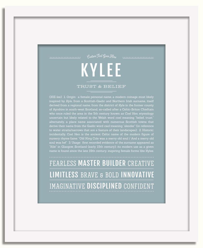 Frame Options | Powder Blue | White Frame, Matted