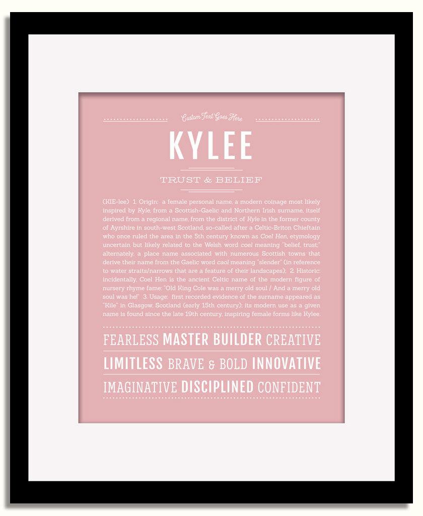 Frame Options | Dusty Rose | Black Frame, Matted