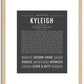 Kyleigh | Name Art Print