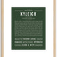 Kyleigh | Name Art Print