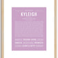 Kyleigh | Name Art Print