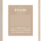 Kyleigh | Name Art Print