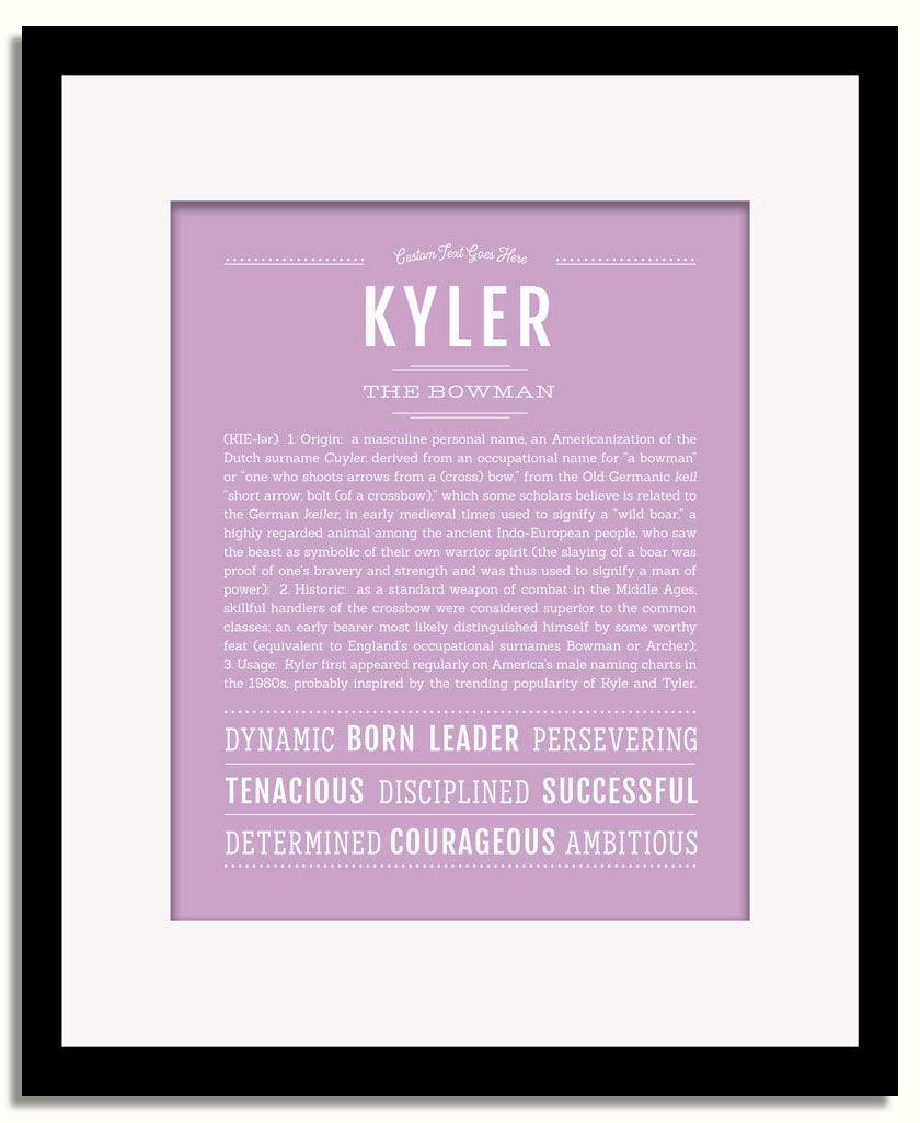 Frame Options | Lilac | Black Frame, Matted