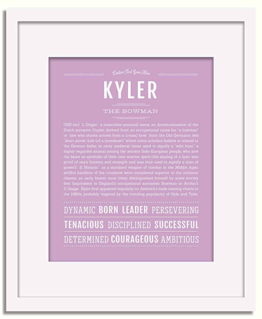 Frame Options | Lilac | White Frame, Matted