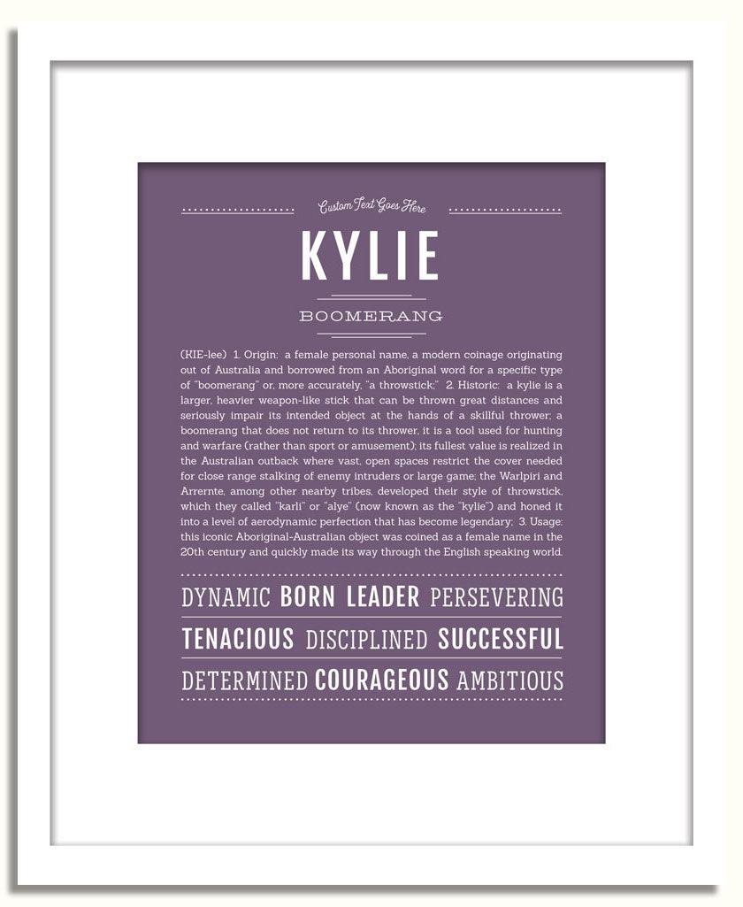 Frame Options | Deep Purple | White Frame, Matted