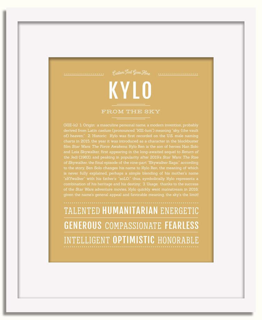 Frame Options | Matte Gold | White Frame, Matted