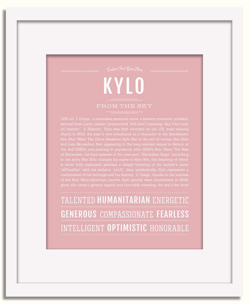 Frame Options | Dusty Rose | White Frame, Matted