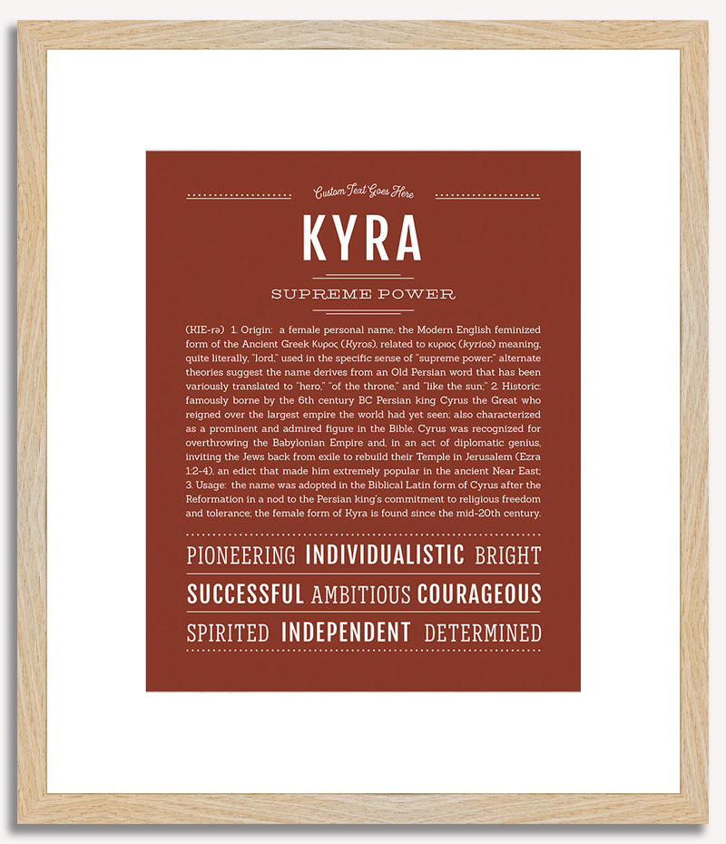 Kyra | Name Art Print