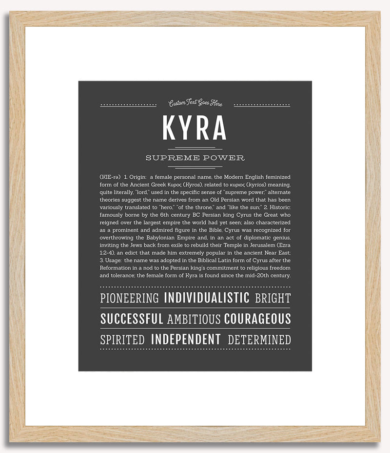 Kyra | Name Art Print