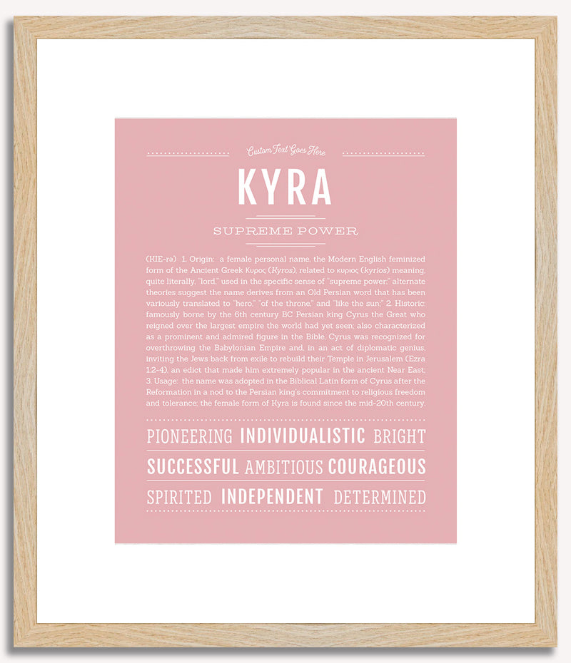 Kyra | Name Art Print